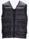 Lens Detail Zip-Up Quilted Vest Black - CP COMPANY - BALAAN 2