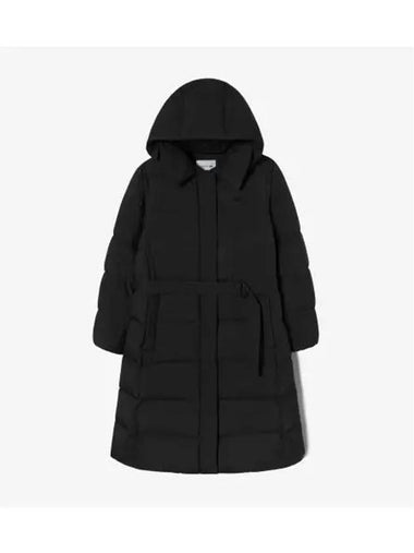 Women s long length down mac coat black - LACOSTE - BALAAN 1