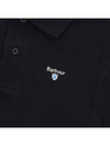 Tartan Pique Short Sleeve Polo Shirt Black - BARBOUR - BALAAN 7