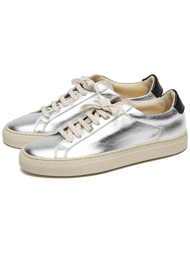 Retro Low Top Sneakers Silver - COMMON PROJECTS - BALAAN 2