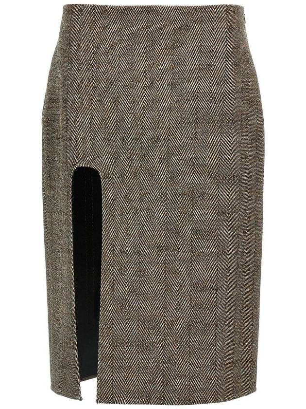 Stella McCartney Slit Tweed Skirt - STELLA MCCARTNEY - BALAAN 1