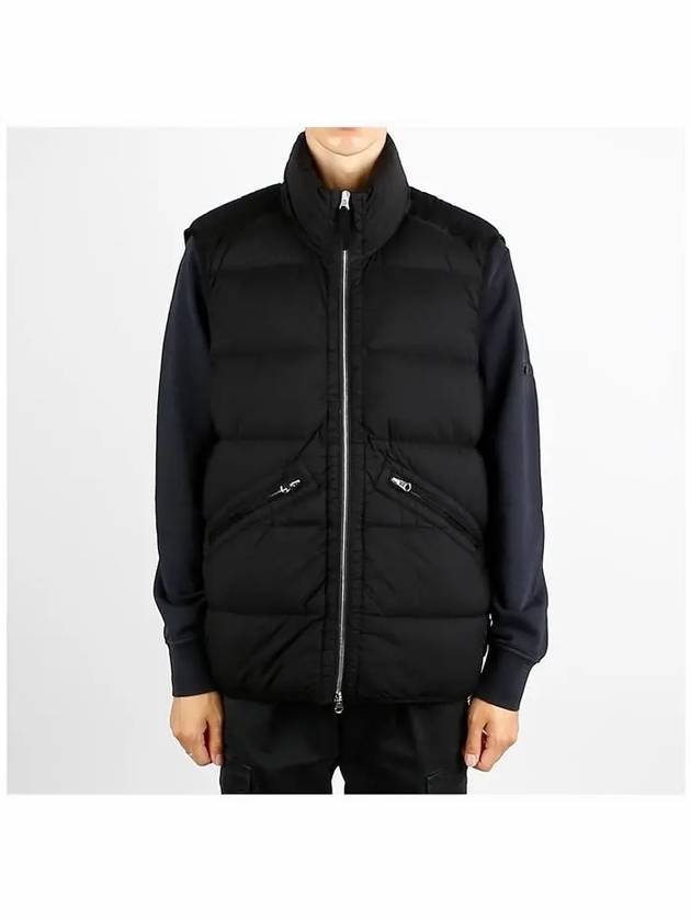 Seamless Tunnel Nylon Down Vest Black - STONE ISLAND - BALAAN 3