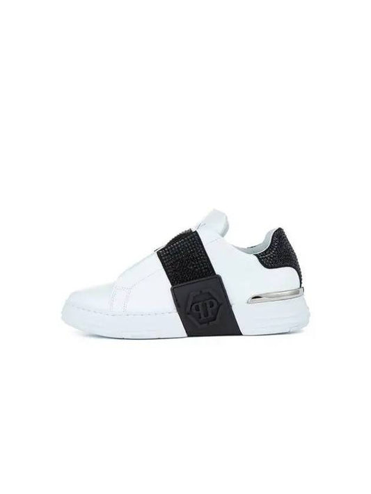 Women's 3D Logo Low Top Sneakers Black - PHILIPP PLEIN - BALAAN 1