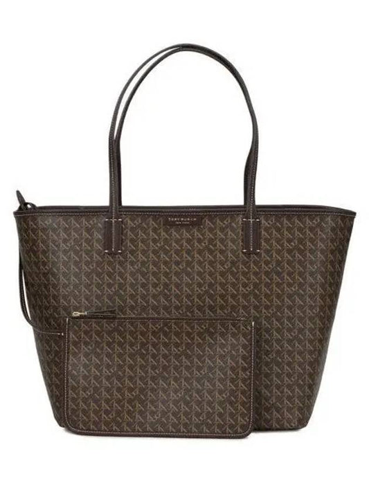 Ever Ready Zipper Tote Bag Brown - TORY BURCH - BALAAN 2