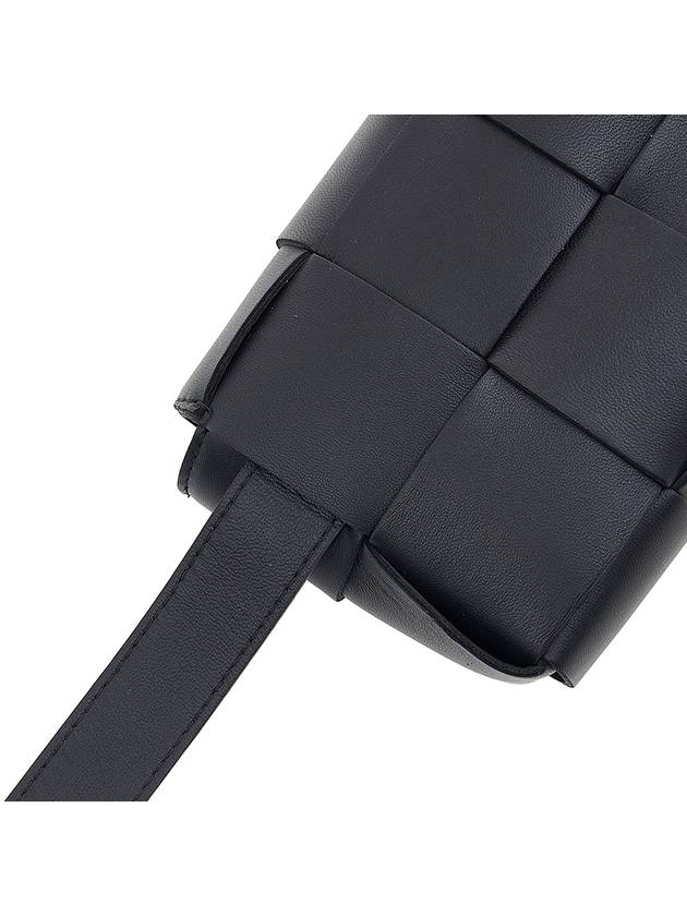 Intrecciato Mini Cassette Belt Bag Black - BOTTEGA VENETA - BALAAN 9