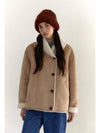 Women's ECCO Wami Shearling Jacket Beige - KILHOUETTE - BALAAN 2