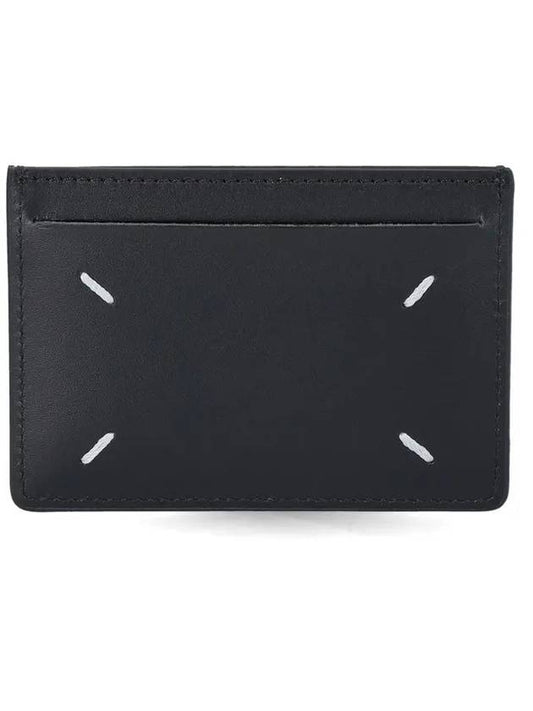 Stitch Single Card Wallet Black - MAISON MARGIELA - BALAAN 1