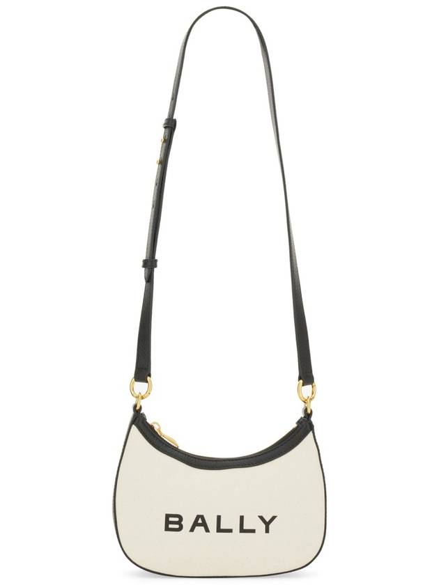 Ellipse Bar Logo Print Cross Bag White - BALLY - BALAAN 2