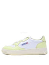 Men's Medalist Low Leather Sneakers Green - AUTRY - BALAAN 3