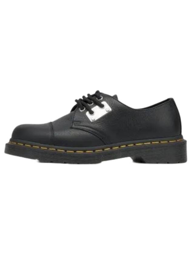 1461 Toe Plate Luna Leather Oxford Black - DR. MARTENS - BALAAN 1