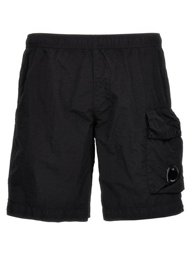 Flat Nylon Lens Beachwear Shorts Black - CP COMPANY - BALAAN 1