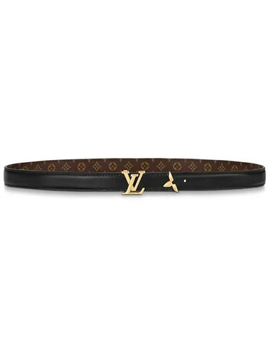 Pretty LV 20MM Reversible Leather Belt Black Brown - LOUIS VUITTON - BALAAN 1