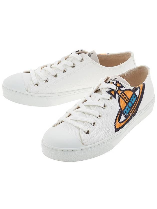 Plimsoll Low Top Sneakers White - VIVIENNE WESTWOOD - BALAAN 2