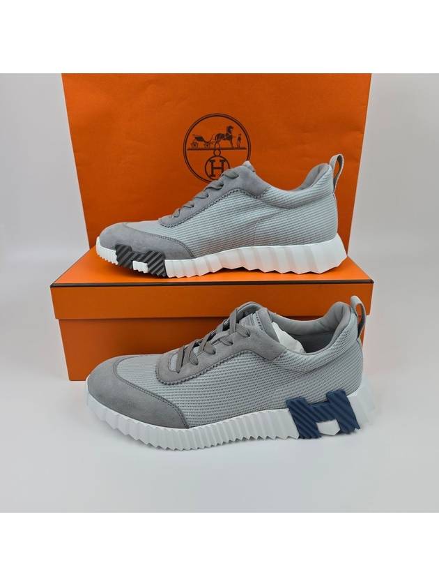 Bouncing Mesh Low Top Sneakers Grey - HERMES - BALAAN 5