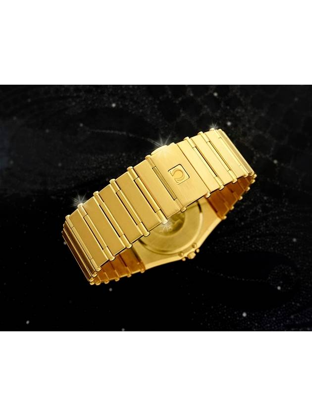 Constellation 18K Gold Plated Dial 11P Diamond Men s Watch - OMEGA - BALAAN 7