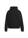 Maxi Graphic Patch Cotton Hoodie Black - MSGM - BALAAN 2