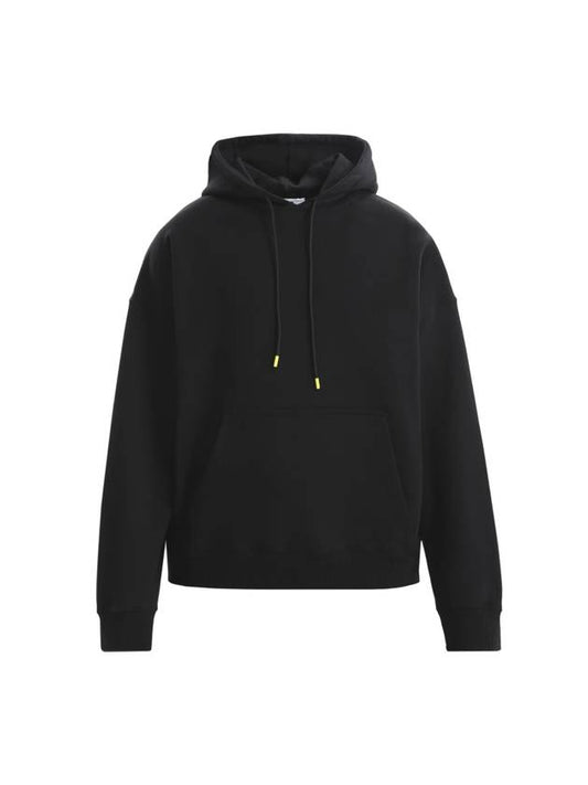 Maxi Graphic Patch Cotton Hoodie Black - MSGM - BALAAN 2