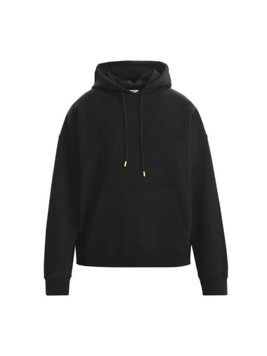 Maxi Graphic Patch Cotton Hoodie Black - MSGM - BALAAN 1