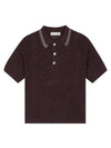 Traditional Polo Fuzzy Alpaca Knit Top Brown - OUR LEGACY - BALAAN 1