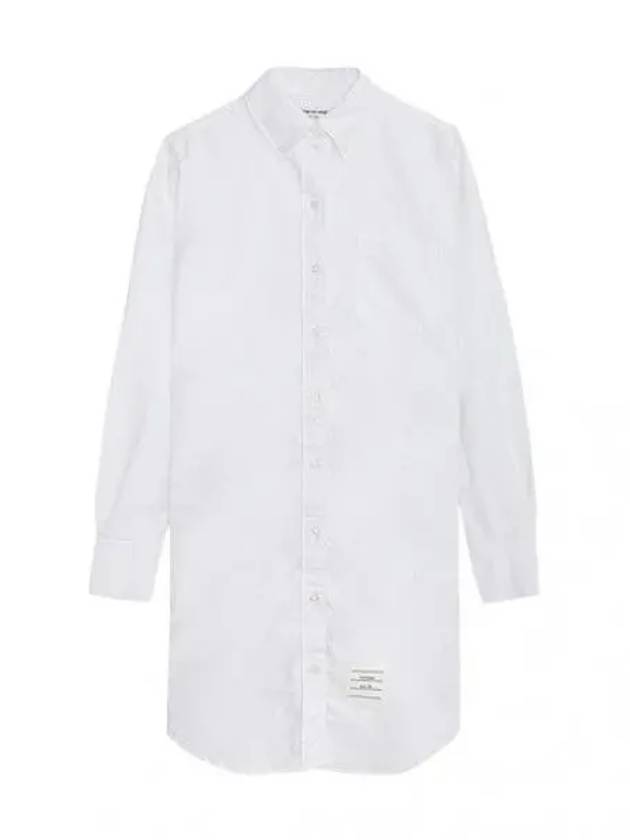 RWB Trimmed Oxford Shirtdress Women s Dress - THOM BROWNE - BALAAN 1