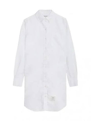 RWB Trimmed Oxford Shirtdress Women s Dress - THOM BROWNE - BALAAN 1