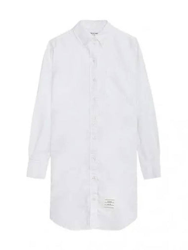 RWB Trimmed Oxford Shirtdress Women s Dress - THOM BROWNE - BALAAN 1