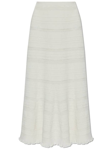 Lanvin Cotton Skirt, Women's, White - LANVIN - BALAAN 1