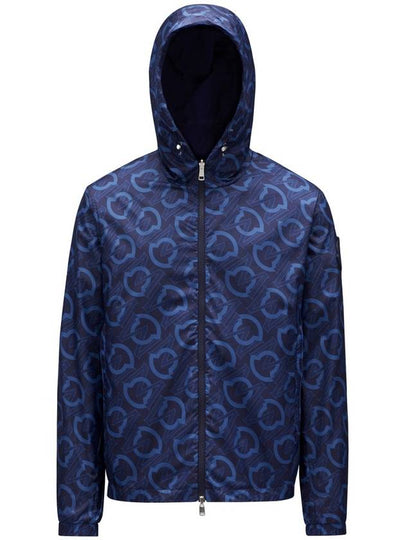 Cretes Hooded Reversible Windbreaker Night Blue - MONCLER - BALAAN 2