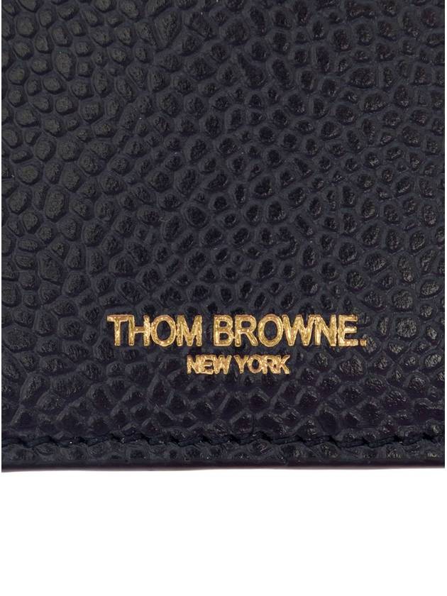 Men's Pebble Diagonal Stripe Card Wallet Navy - THOM BROWNE - BALAAN 5