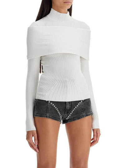 long-sleeved top with off- - MUGLER - BALAAN 2