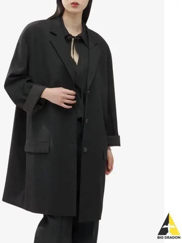 Oversized Bandra Blazer Jacket Black 7551W2735BLK - THE ROW - BALAAN 2