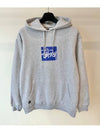 AU Australia Box Hood Sweatshirt ST024W3200 ASH HEATHER MENS S M L - STUSSY - BALAAN 1