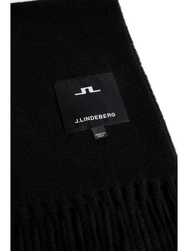 Men's Frame Cashmere Blend Scarf Black - J.LINDEBERG - BALAAN 3