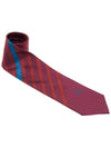 Striped Jacquard Silk Tie Burgundy - VIVIENNE WESTWOOD - BALAAN 3