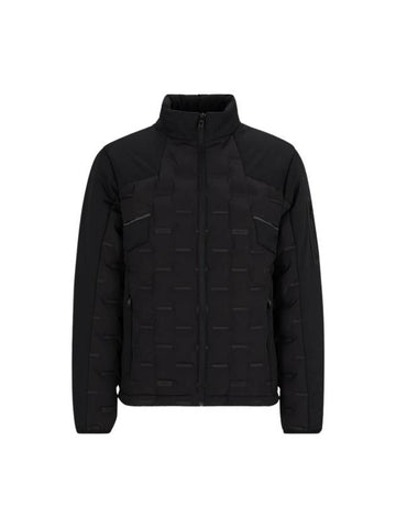 Printed Bonding Fabric Down Jacket Black - HUGO BOSS - BALAAN 1