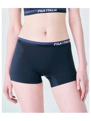 UNDERWEAR Active Two tone Band Women s Square Shorts FI4DRF1045FBLK - FILA - BALAAN 1