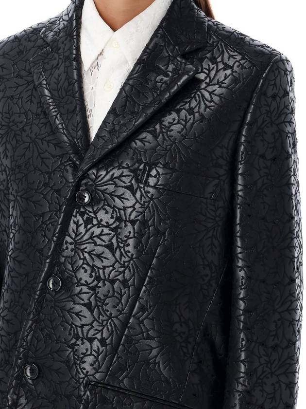 Comme Des Garçons Embossed Floral Pattern Blazer - COMME DES GARCONS - BALAAN 3