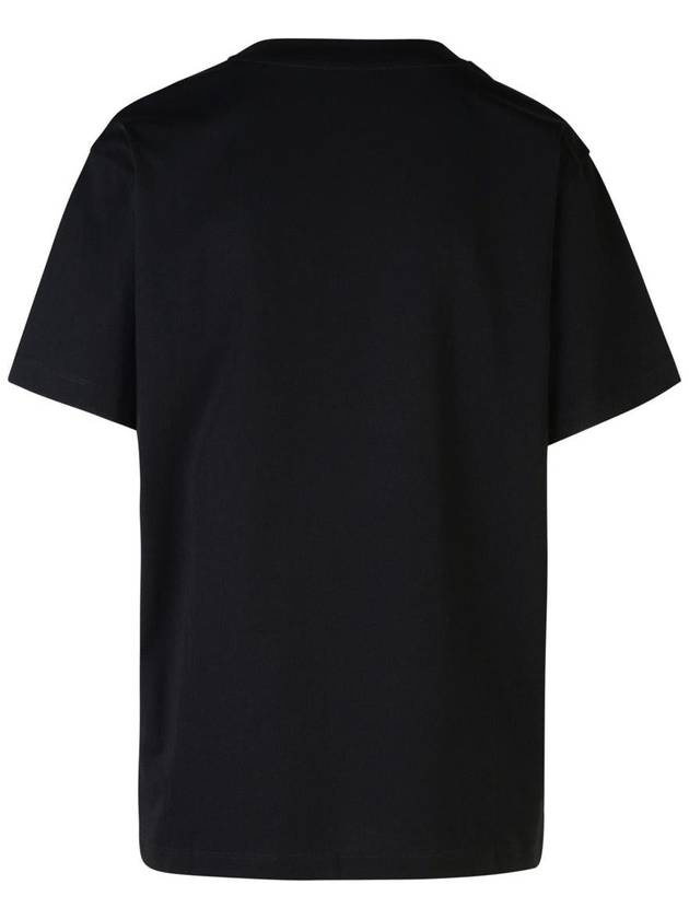 Moschino Jeans Black Cotton T-Shirt - MOSCHINO - BALAAN 3