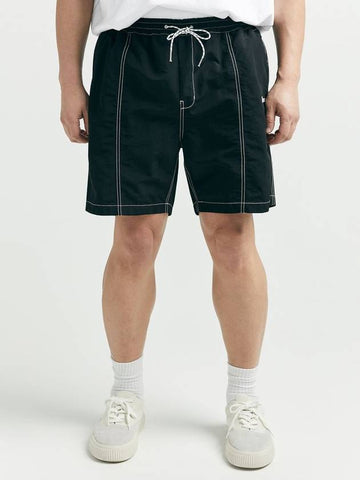 Beach Side Stitch Shorts Black - BOOVOOM - BALAAN 1