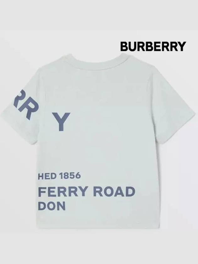 Kids Horseferry Cotton Short Sleeve T Shirt Sterling Gray 8047556 12Y 14Y - BURBERRY - BALAAN 3