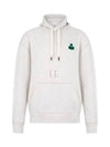 Matte Logo Print Hoodie Emerald Ecru - ISABEL MARANT - BALAAN 2