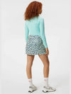 Women s Amelie Print Golf Skirt Leopard Aruba Blue GWSD09352 O495 - J.LINDEBERG - BALAAN 4