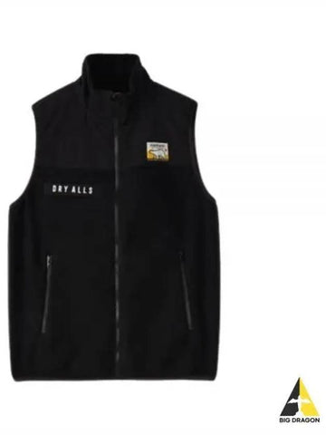 HM26JK038 BLK Fleece Vest Zip up Jacket - HUMAN MADE - BALAAN 1