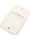 Origami Logo Calf Leather Card Wallet White - JIL SANDER - BALAAN 4