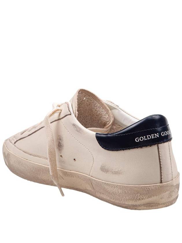 Superstar Beige Night Blue Heel Tab Sneakers - GOLDEN GOOSE - BALAAN 5