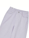 Women's Cotton Twill SemiWide Jeans GB1 WDPT 51 VIO - THE GREEN LAB - BALAAN 3