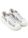 America's Cup Low Top Sneakers Silver White - PRADA - BALAAN 4