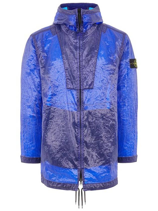 Logo Shell Hooded Parka 7615705Q2 V0022 Ultramarine Blue - STONE ISLAND - BALAAN 1