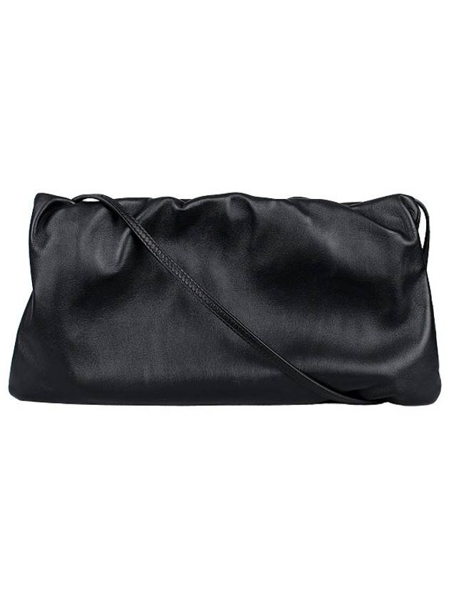 Bourse XL Leather Shoulder Bag Black - THE ROW - BALAAN 2