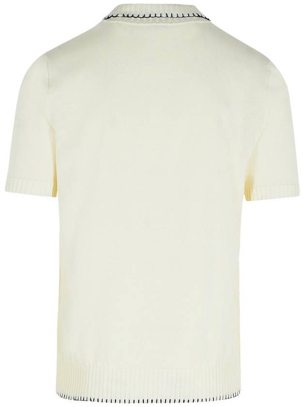 Eleventy Cream Cotton Polo Shirt - ELEVENTY MILANO - BALAAN 3